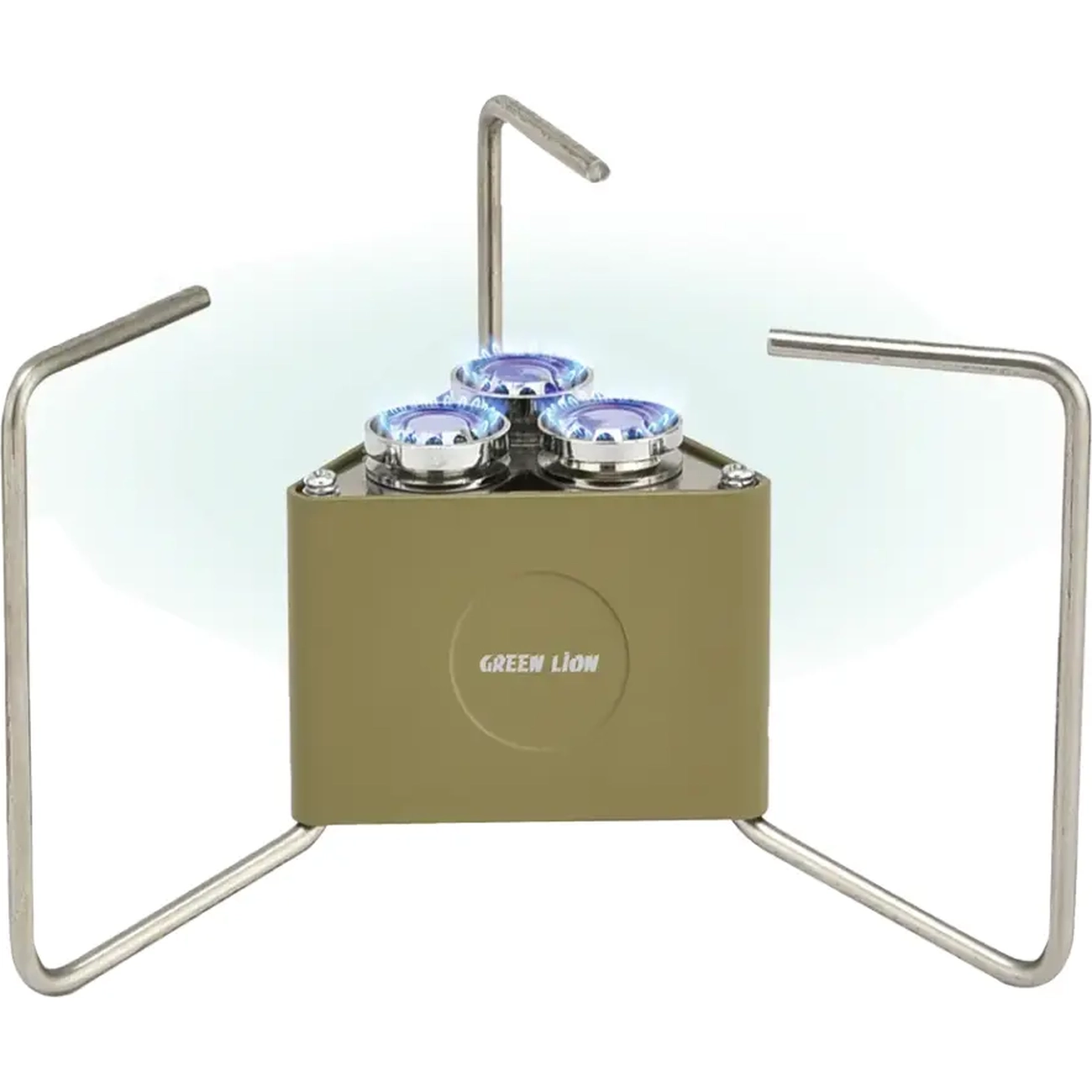 خرید اجاق گاز کمپینگ گرین لاین Green Lion مدل GCS-15 تاشو سه شعله با توان حرارتی 8000W، وزن سبک، طراحی تاشو و جنس آلومینیوم برای سفر و طبیعت‌گردی از جانبی.