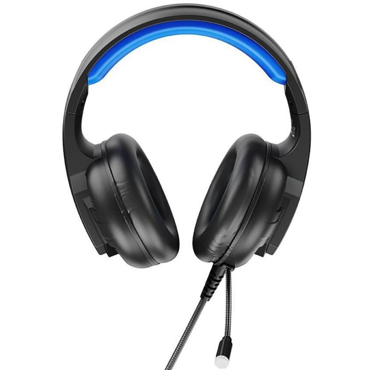 هدفون و هدست گیمینگ سیمی ایکس او XO مدل GE09 با نورپردازی RGB، میکروفون دقیق و اتصال USB + جک 3.5 میلی متری، مناسب بازی، کنسول و کامپیوتر با صدای شفاف و طراحی راحت