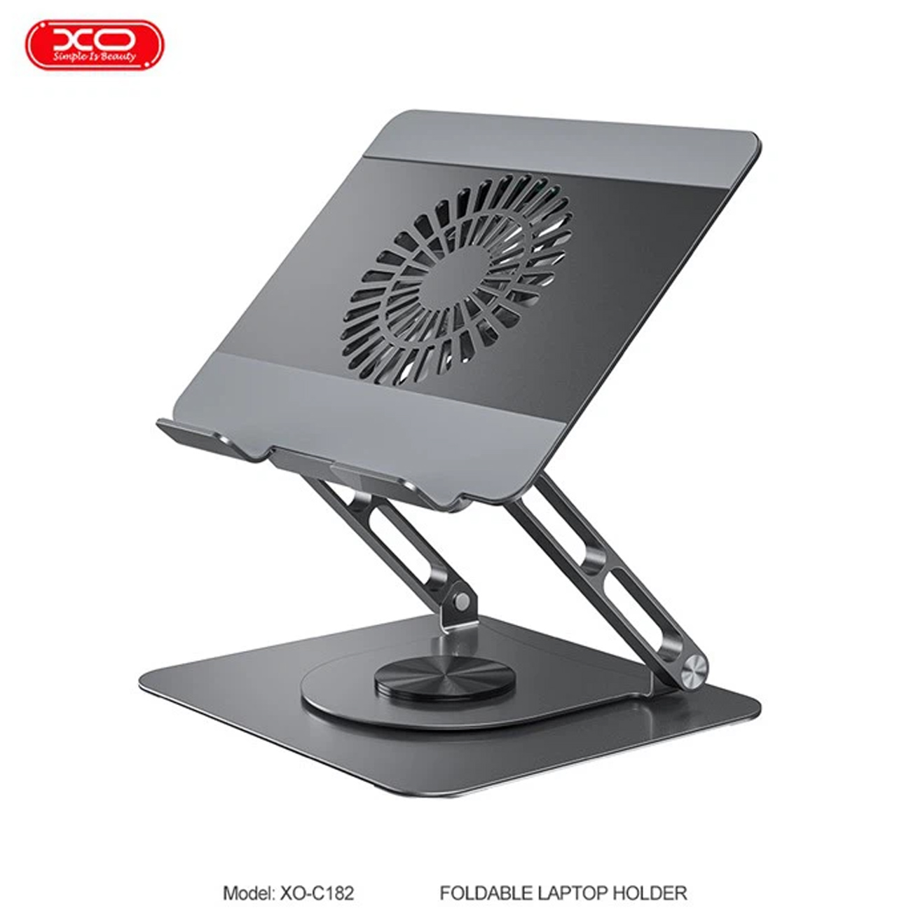 کول پد و استند لپ تاپ ایکس او XO مدل C182 با فن توربویی، بدنه فلزی مقاوم و چرخش 360 درجه مناسب لپ تاپ تا 17.3 اینچ و استفاده طولانی مدت روزمره