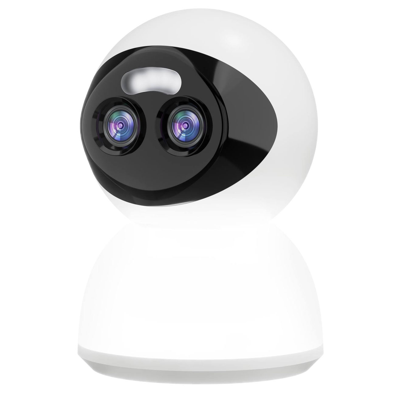 دوربین امنیتی XO-CR15 EU با کیفیت 6 مگاپیکسل، دو لنز، دید در شب رنگی، چرخش 360 درجه و اتصال با اپلیکیشن با Wi‑Fi؛ مناسب نظارت هوشمند خانه و محل کار.