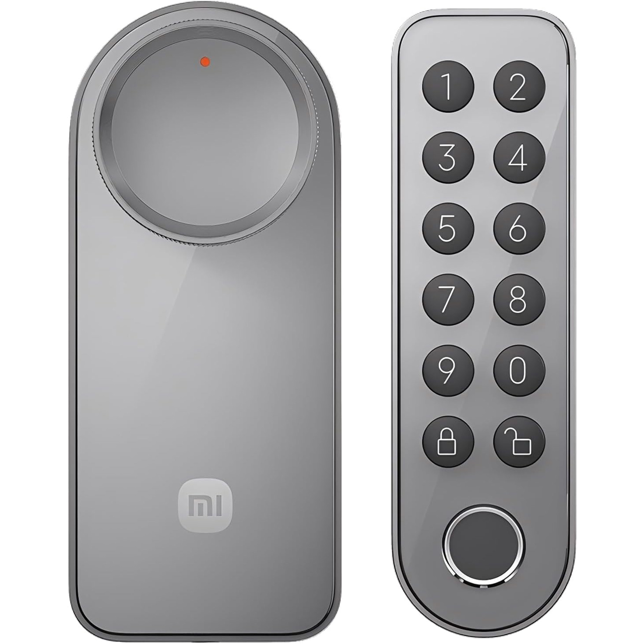 قفل درب اثرانگشتی مدل XMZNMSEU2LD هوشمند، WiFi، باتری 2450 میلی‌آمپر ساعت تا 6 ماه، نصب بدون سوراخکاری و پشتیبانی از Apple Home و Google Home