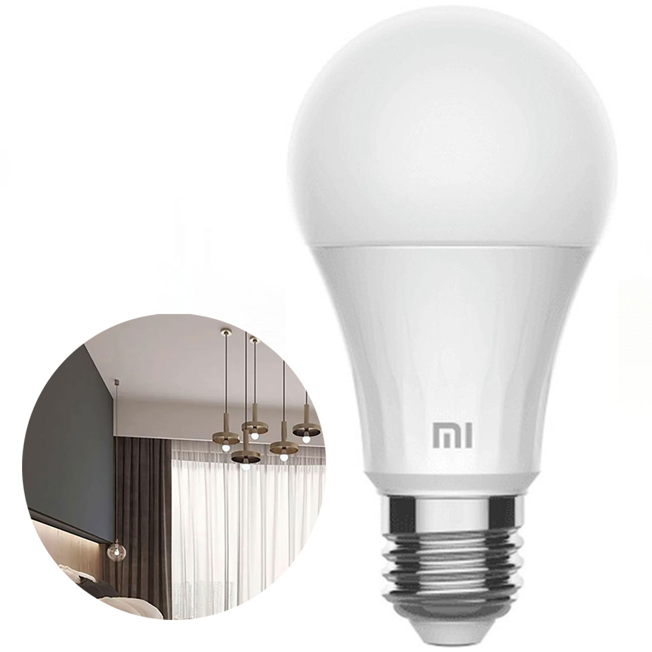 لامپ هوشمند شیائومی Xiaomi مدل XMBGDP03YLK با 16 میلیون رنگ، روشنایی 806 لومن، توان 8.5 وات و کنترل با اپلیکیشن Xiaomi Home و دستیار صوتی