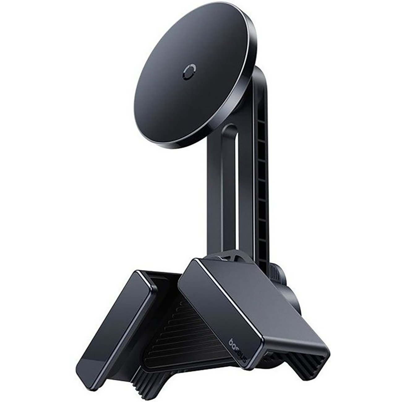 هولدر موبایل نمایشگر ماشین بیسوس مدل T-Space TC1  / ضخامت صفحه نمایش قابل استفاده: 9.5 میلی‌متر تا 16 میلی‌متر/ سازگار با: آیفون 12 و بالاتر؛ سایر مدل‌ها با حلقه مغناطیسی