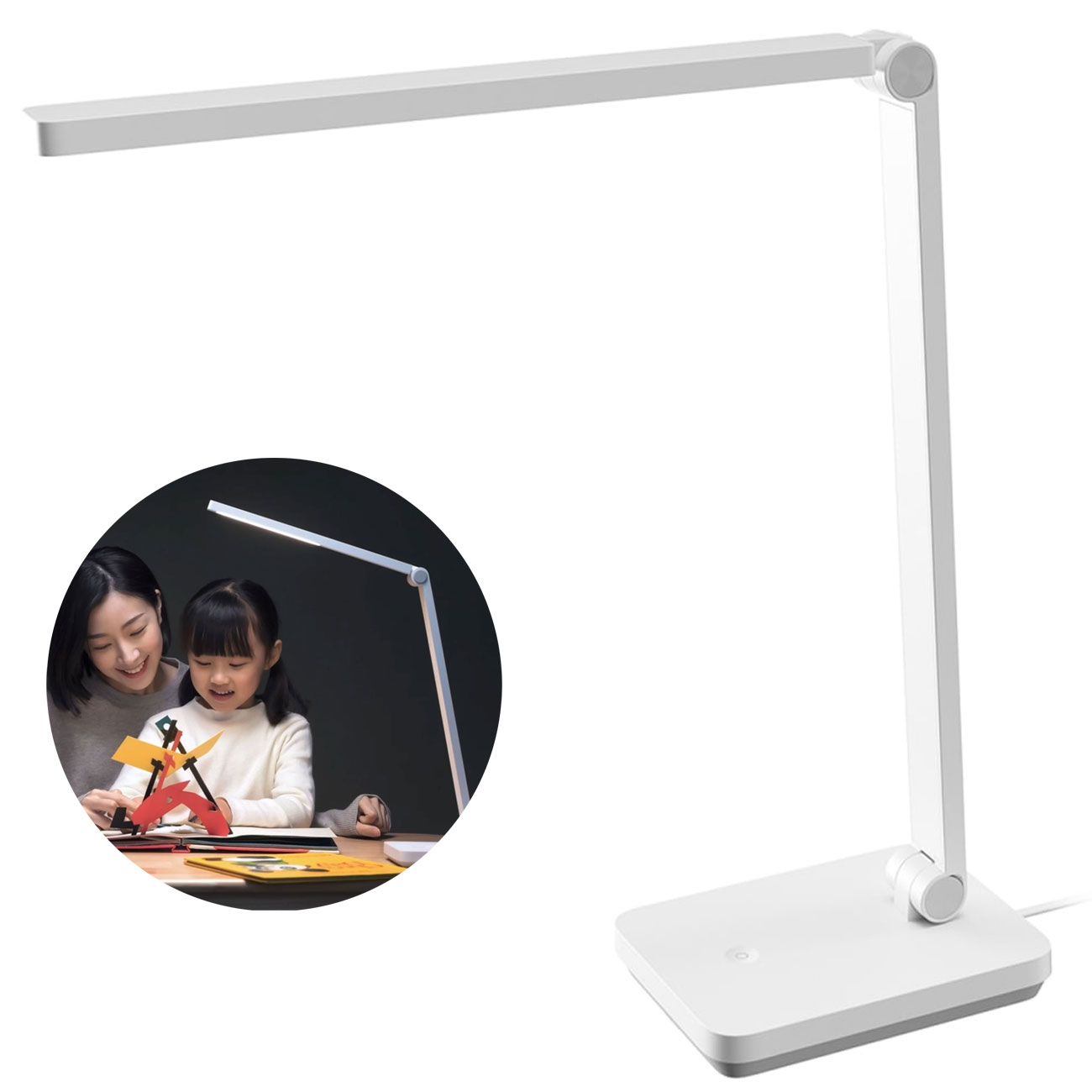 چراغ مطالعه شیائومی XIAOMI مدل 9290041693 با نور یکنواخت، CRI بالا، محافظت از چشم با نور مناسب و تنظیم سه‌محوره، مناسب مطالعه، کار و استفاده روزمره.
