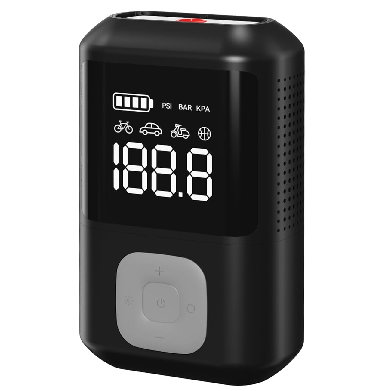 پمپ باد شارژی شیائومی Xiaomi مدل YY-CQB01 قابل حمل/ تنظیم فشار بین 4 تا 150 PSI / چراغ LED با امکان هشدار SOS / باتری قدرتمند با قابلیت شارژ سریع از طریق USB-C
