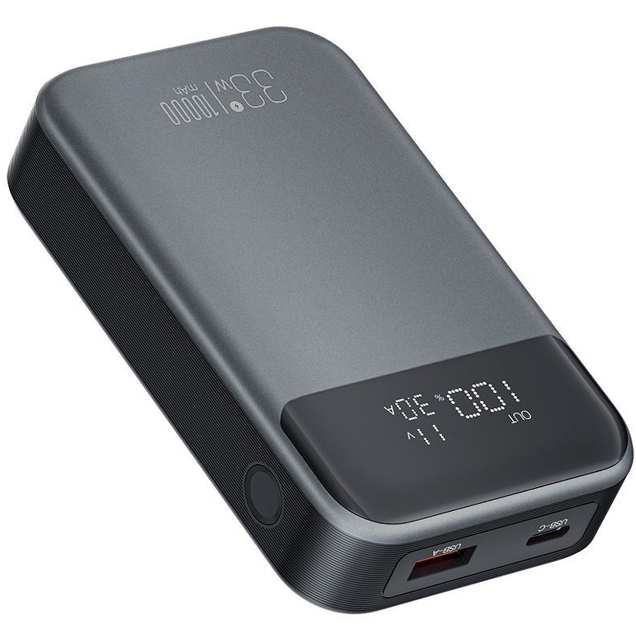 پاور بانک 10000 ایکس او XO مدل PR232 با شارژ سریع 33 وات، نمایشگر دیجیتال، پورت USB-C و USB-A، مناسب سفر و استفاده روزمره با وزن کم و طراحی جمع‌وجور.