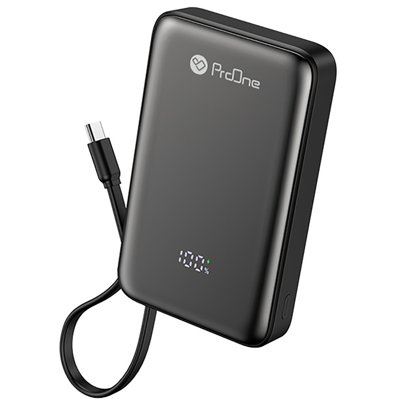 پاوربانک مگ سیف پرووان PPB5123 با ظرفیت 10000mAh، شارژ بی سیم 5 تا 15W، خروجی 20W و کابل Type-C متصل برای شارژ روزمره گوشی