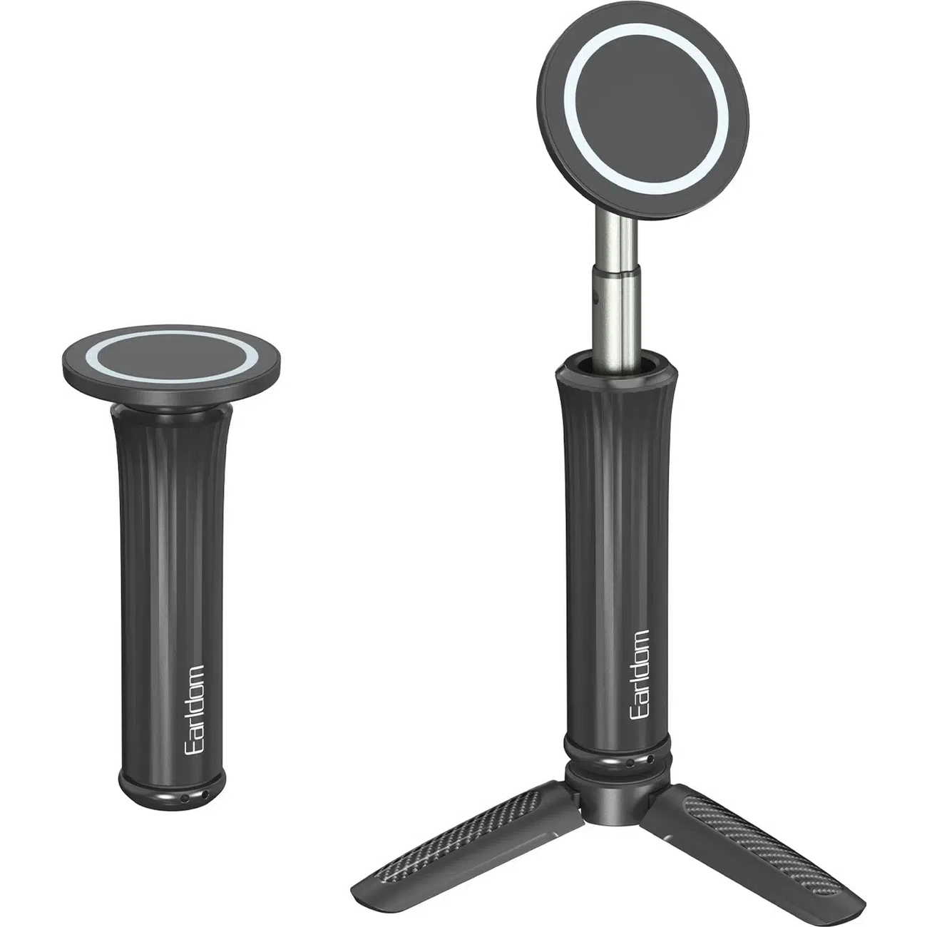 خرید سه پایه و مونوپاد مگنتی ارلدام Earldom EH330 موبایل با قابلیت مگ سیف، چرخش 360 درجه، بدنه آلومینیومی و وزن 170 گرم. بسیار ایده آل برای تولید محتوا از سایت جانبی.