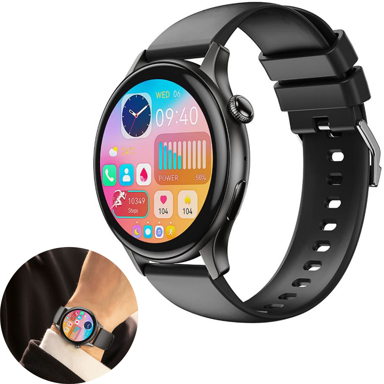 ساعت هوشمند ایکس او XO مدل J6 با نمایشگر AMOLED، مکالمه بلوتوثی، پایش سلامت، استاندارد ضد آب IP68 و باتری بادوام مناسب استفاده روزمره و ورزشی