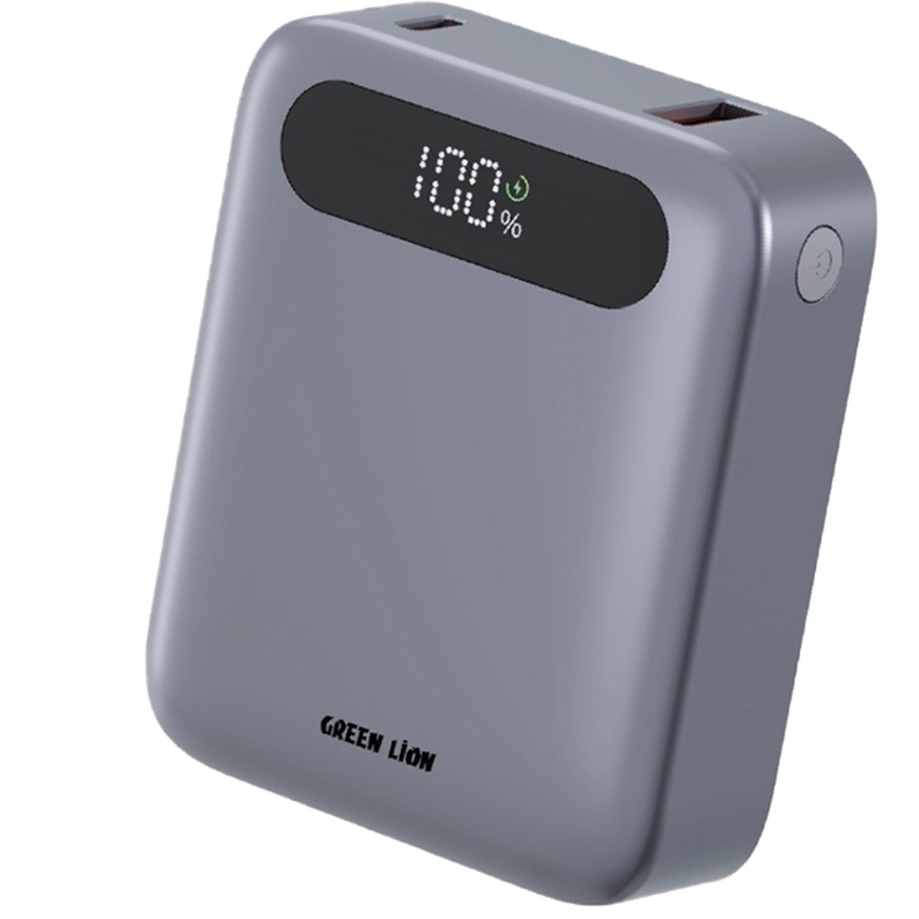 پاوربانک 10000 گرین لاین Green Lion مدل GL-PX55 توان 22.5 وات/ ظرفیت 10000 میلی آمپر ساعت/ بدنه مقاوم و بادوام در برابر ضربه و خراش / دارای ابعادی بسیار جمع‌وجور