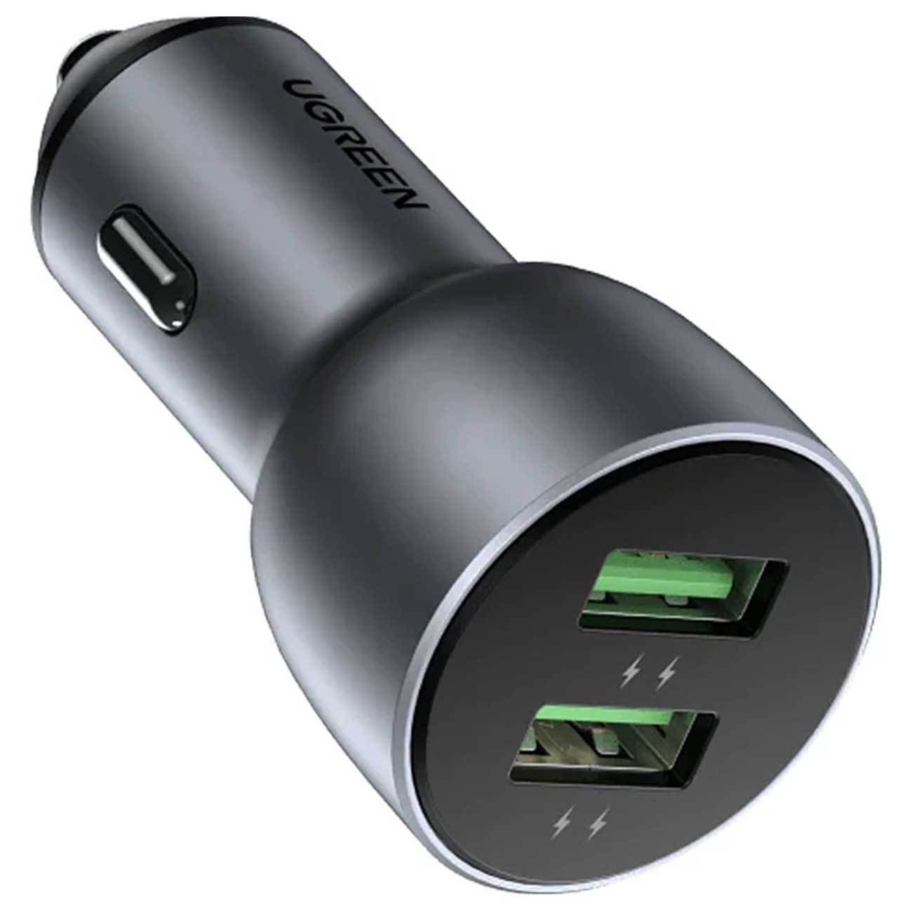 شارژر فندکی Ugreen CD213 (10144) با توان 36 وات و فناوری Quick Charge 3.0، امکان شارژ سریع دو دستگاه به‌صورت هم‌زمان را فراهم می‌کند. طراحی فلزی لوکس، ایمنی بالا و سازگاری کامل با تمام گوشی‌ها، این محصول را به یکی از بهترین شارژرهای فندکی بازار تبدیل کرده
