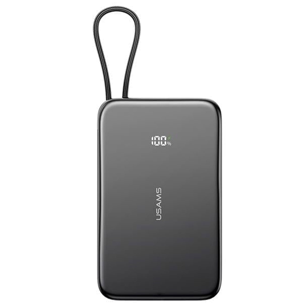 پاوربانک مگنتی USAMS CD227 با ظرفیت 5000 میلی‌آمپرساعت, شارژ سریع 20 واتی, نمایشگر دیجیتال, کابل Type-C داخلی و طراحی فوق باریک, انتخابی ایده‌آل برای شارژ سریع و ایمن دستگاه‌های شماست.