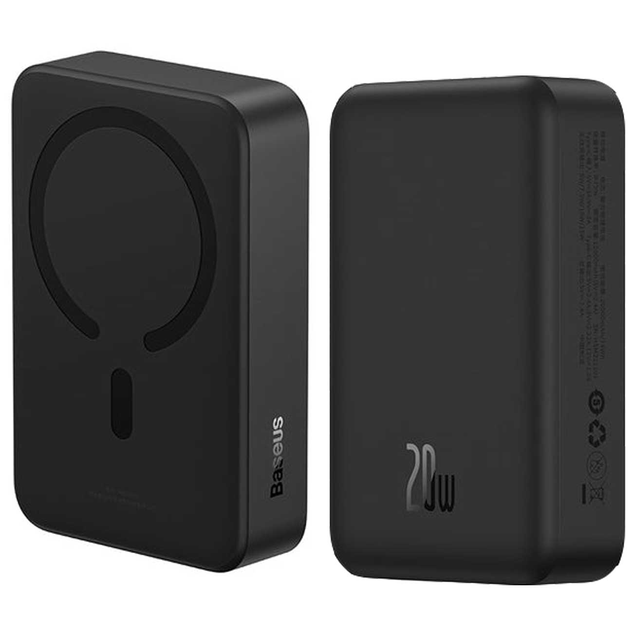 پاوربانک 20000mAh با شارژ مغناطیسی Baseus PPCXM20، پشتیبانی از شارژ سریع 20W PD..