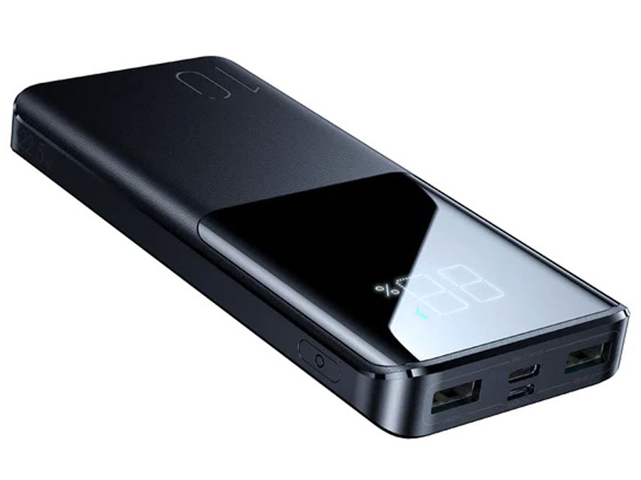 بارها شارژ باتری موبایل با پاوربانک شارژ سریع 10000 جویروم Joyroom JR-QP191 22.5W Power Bank