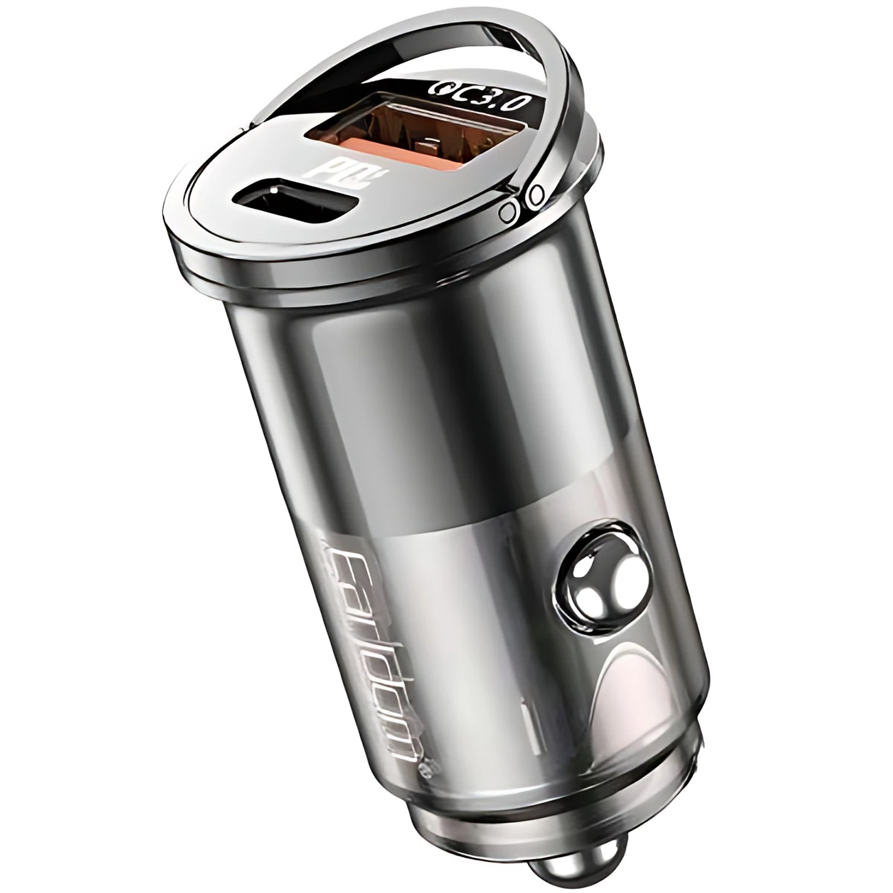 خرید شارژر فندکی فست شارژ ارلدام Earldom CC46 توان 46W با دو پورت USB-A و USB-C، پشتیبانی از PD و QC3.0، طراحی مینی مخفی و بدنه فلزی مقاوم مناسب انواع خودرو در سایت جانبی.