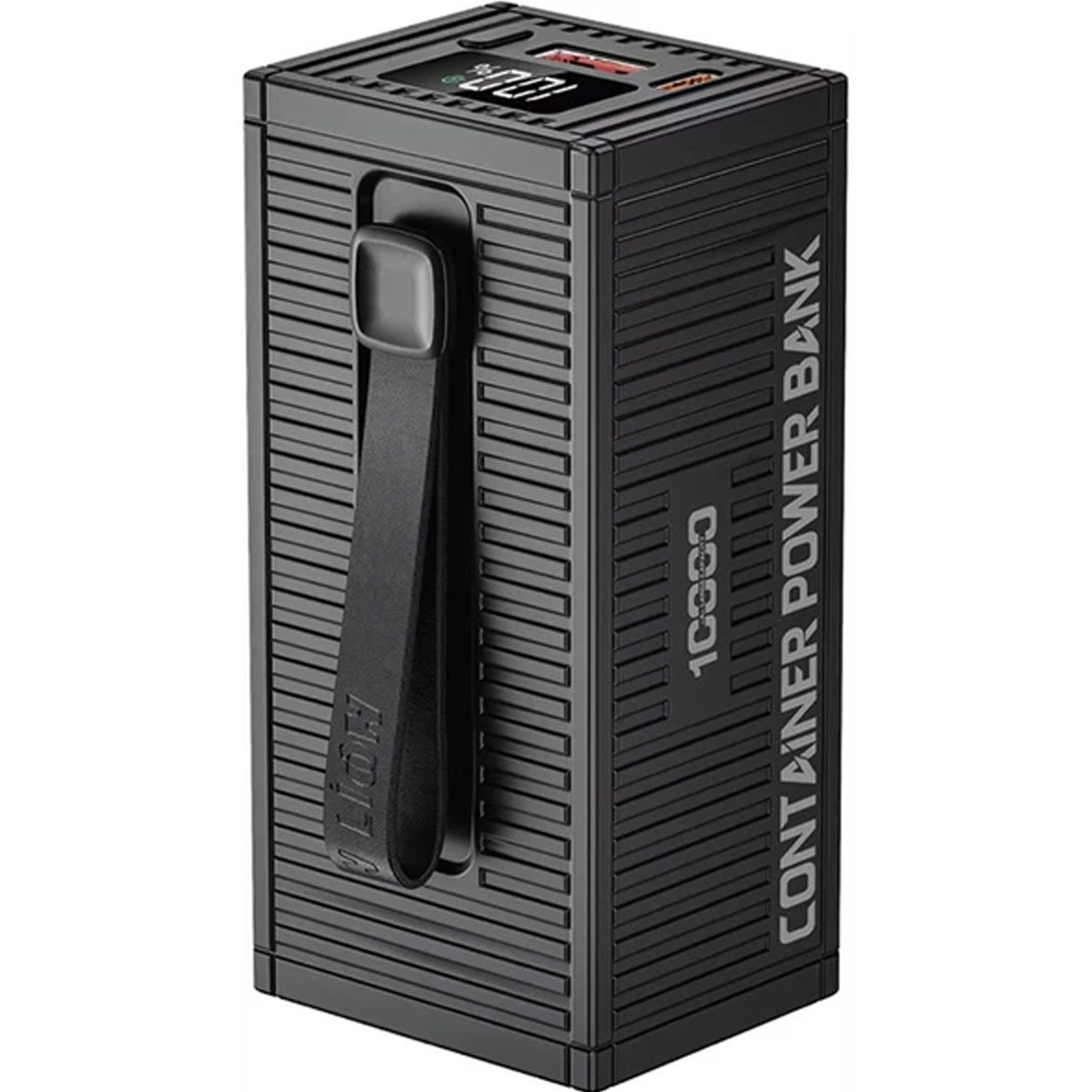 پاور بانک 10000 گرین لاین Green Lion مدل GL-PX60 با شارژ سریع PD20W و QC3.0 22.5W، مجهز به صفحه نمایش دیجیتال و کابل 4 در 1 برای شارژ انواع دستگاه‌ها.