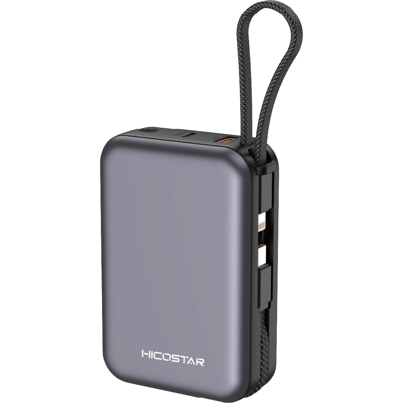 خرید پاور بانک 20000mAh هایکوستار مدل P223 با توان 22.5W، کابل‌های داخلی Type‑C و Lightning، شارژ سریع، طراحی جمع‌وجور و بهترین قیمت در سایت جانبی.