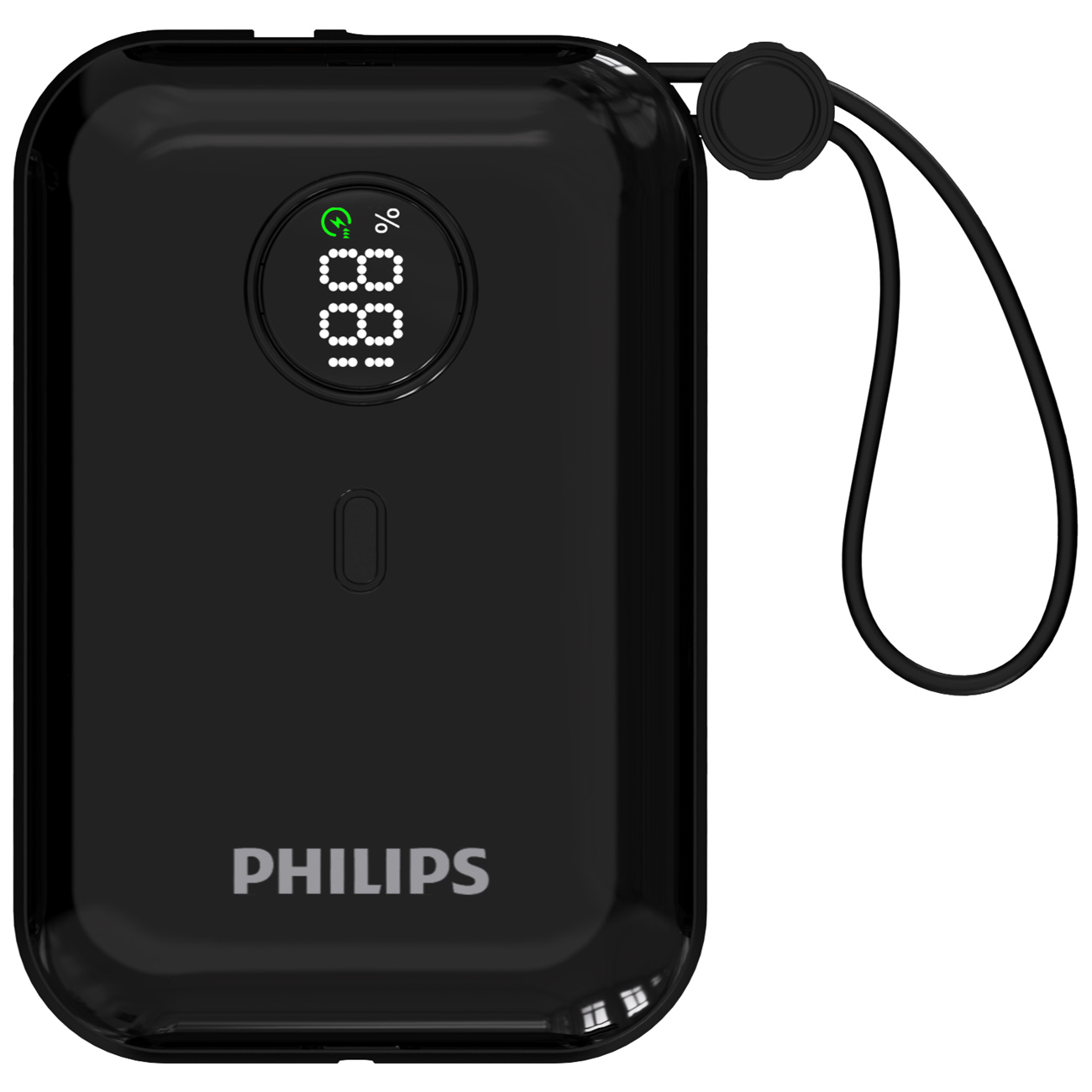پاوربانک 10000 یو اس بی و تایپ سی فیلیپس Philips مدلDLP2228CB با کابل همراه و ظرفیت 10000 میلی‌آمپر و شارژ سریع PD/QC، همراه مطمئن برای گوشی، تبلت و گجت‌های قابل شارژ USB