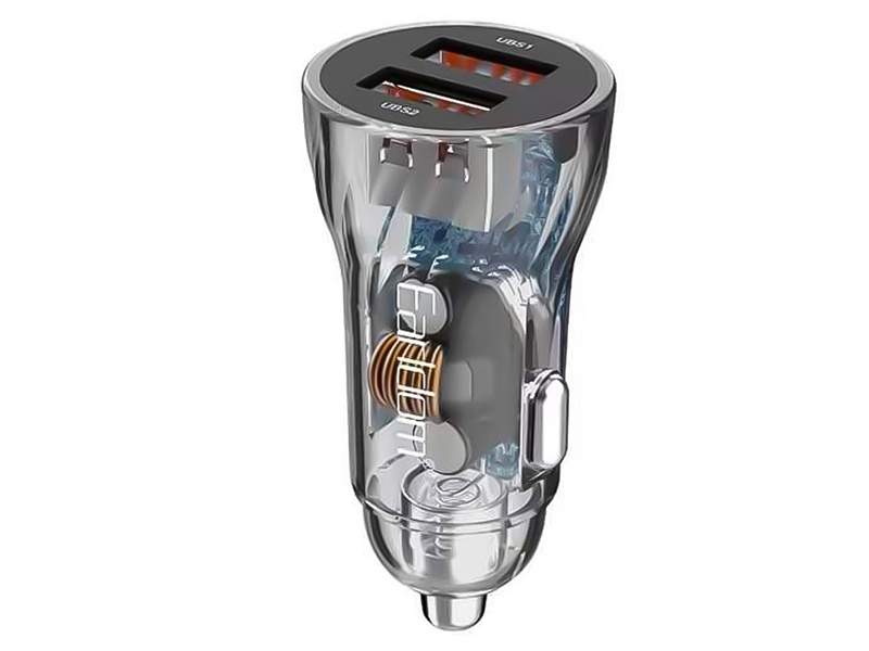 شارژر موبایل داخل ماشین دو پورت USB ارلدام مدل CC18 / دارای 2 درگاه USB / شدت جریان خروجی 3.1 آمپر/ پشتیبانی از شارژ سریع/ مقاوم، زیبا و جذاب