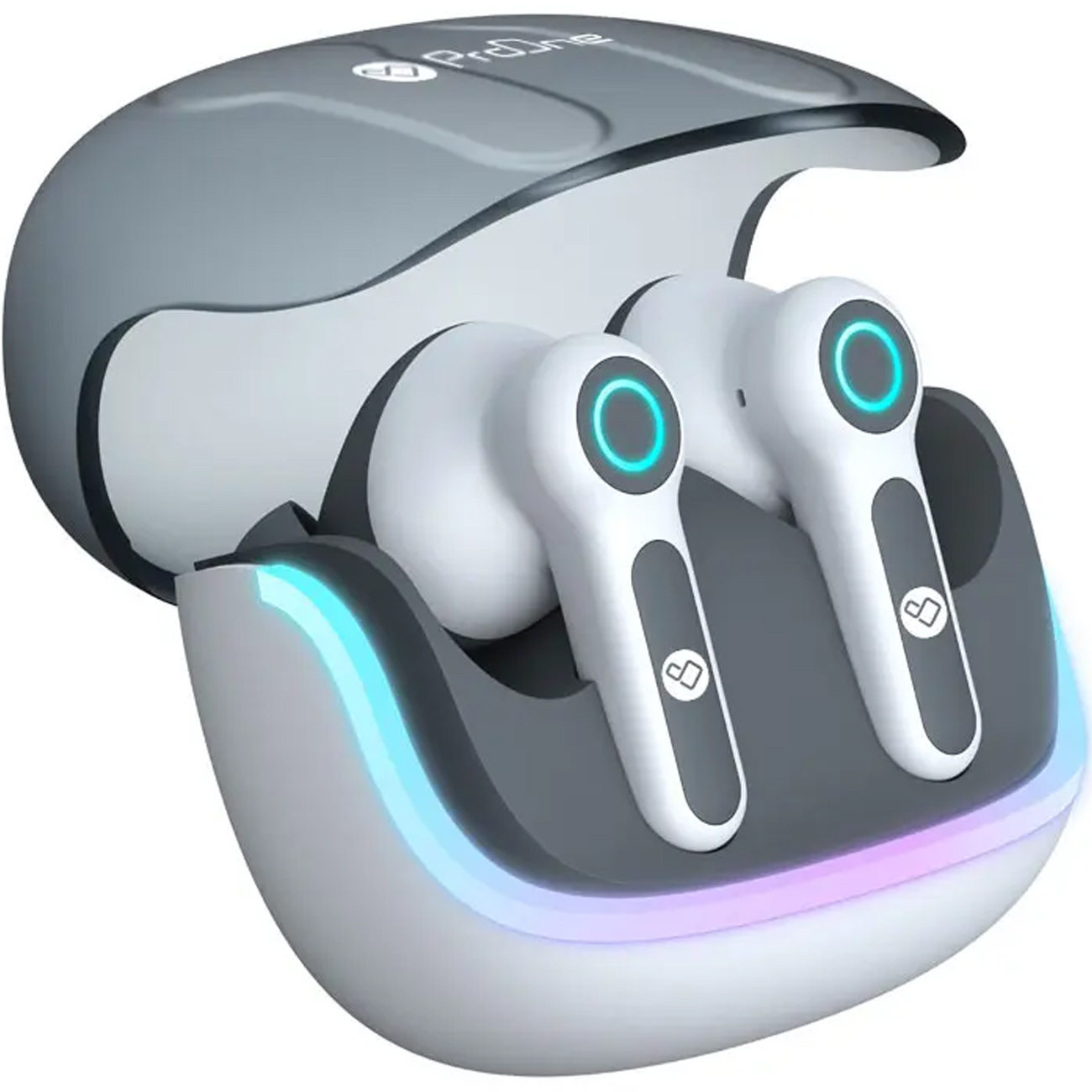 هندزفری بلوتوثی پرووان ProOne مدل PHB3226 با ENC دوگانه، بلوتوث 5.4، Game Mode، نور RGB، درایور 13 میلی متری و شارژدهی 6 ساعته مناسب موسیقی، مکالمه و بازی
