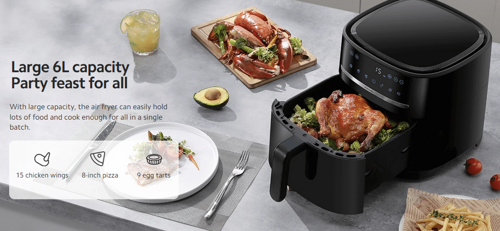 سرخ کن بدون روغن (هواپز) 6 لیتری شیائومی مدل Xiaomi Air Fryer 6L MAF08